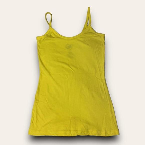 OP Tops - OP Ocean Pacific Bright Yellow Cami Tank Top Coconut Girl Beach Summer Size M